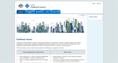 Desktop Screenshot of insolvencynotices.asic.gov.au