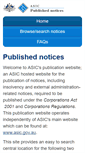 Mobile Screenshot of insolvencynotices.asic.gov.au